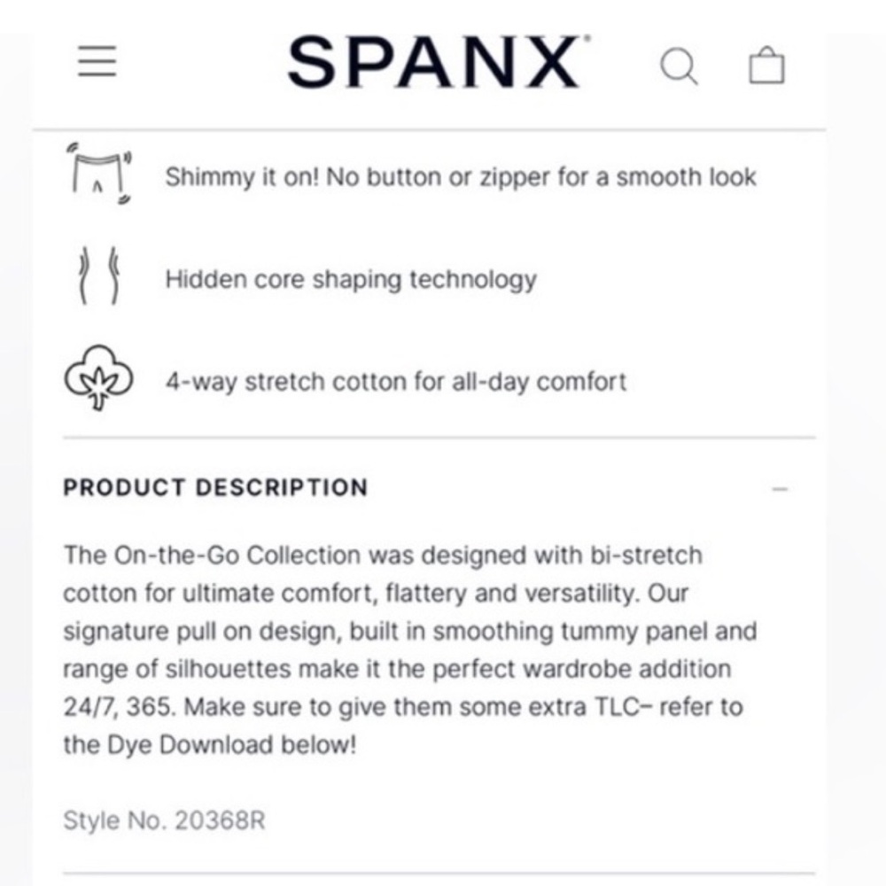 SPANX On-The-Go High Waist Zebra Print Shorts - Brown and White Large NWT - Picture 12 of 12